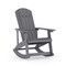 Merrick Lane Atlantic All-Weather Polyresin Adirondack Rocking Chair with Vertical Slats